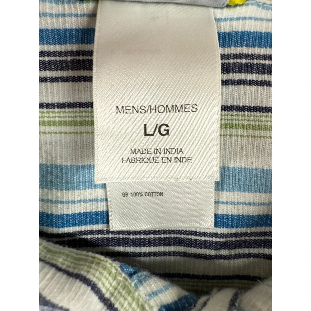 The North Face A5 Series Shirt Men's Large Striped Button Front Short Sleeve
